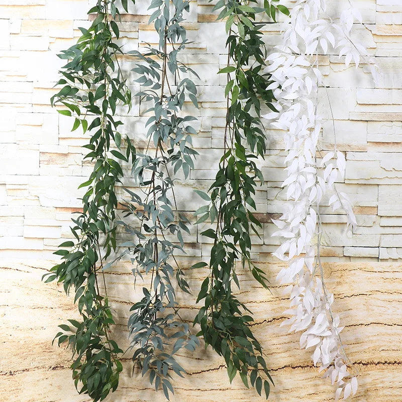 Artificial Silk Green Plants and Floral Stems Lifelike Fake Greenery for Weddings and Easters Bonsai Irish Party Vase Decor