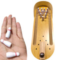 Funny Wooden Bowling Toys Table Game for Party Accessories Wholesale Mini Wood Bowling Sets Gifts for Children