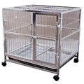 OEM Custom Sheet Metal Fabrication 304 Stainless Steel Pet Cage Laser Cutting Sheet Metal Service Steel Welding Manufacturer