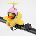 Yellow Duck USB Rechargeable Portable Waterproof IPX4 LED Bicycle Front Light Horn Headlight for Kids Boys Girls Scooter 3 Modes