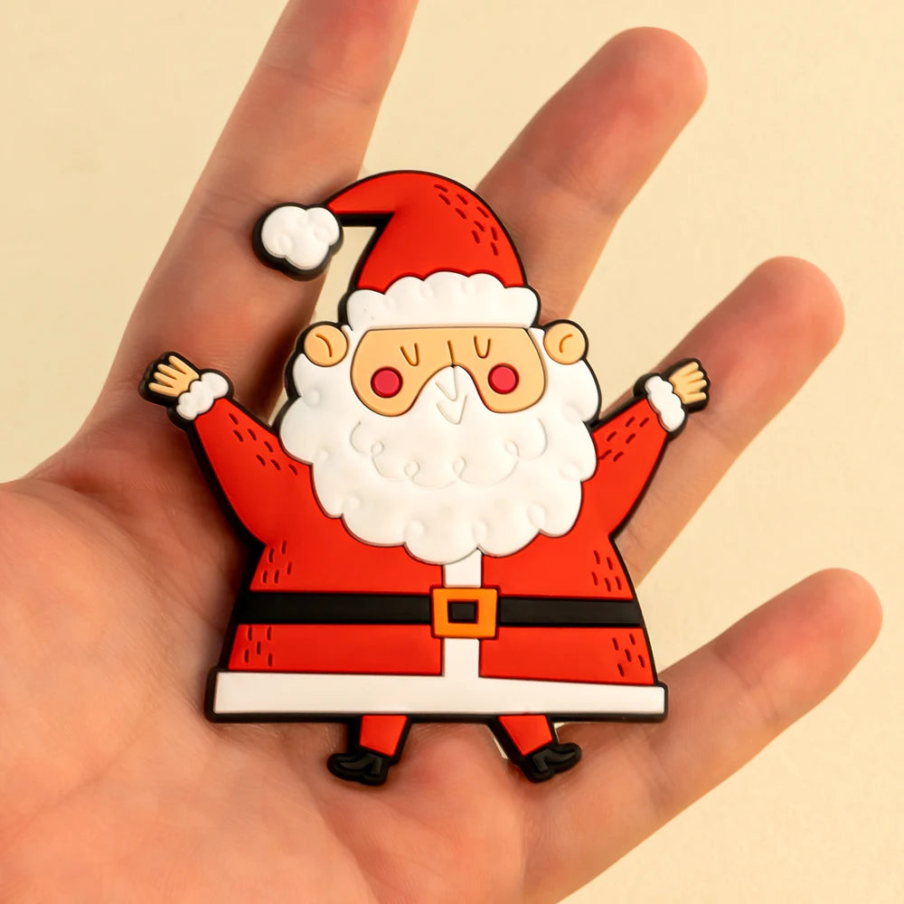 New Personalized Designer Christmas Large Big Size Bag Charms Trend Tree 3D PVC Bag Charm for Holiday Gifting Bag Accessories