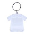 T-Shirt Plastic Insert Photo Picture Frame Keyring Holder Transparent Key Chain Fob DIY Key Ring Holder Acrylic Keychain Blanks