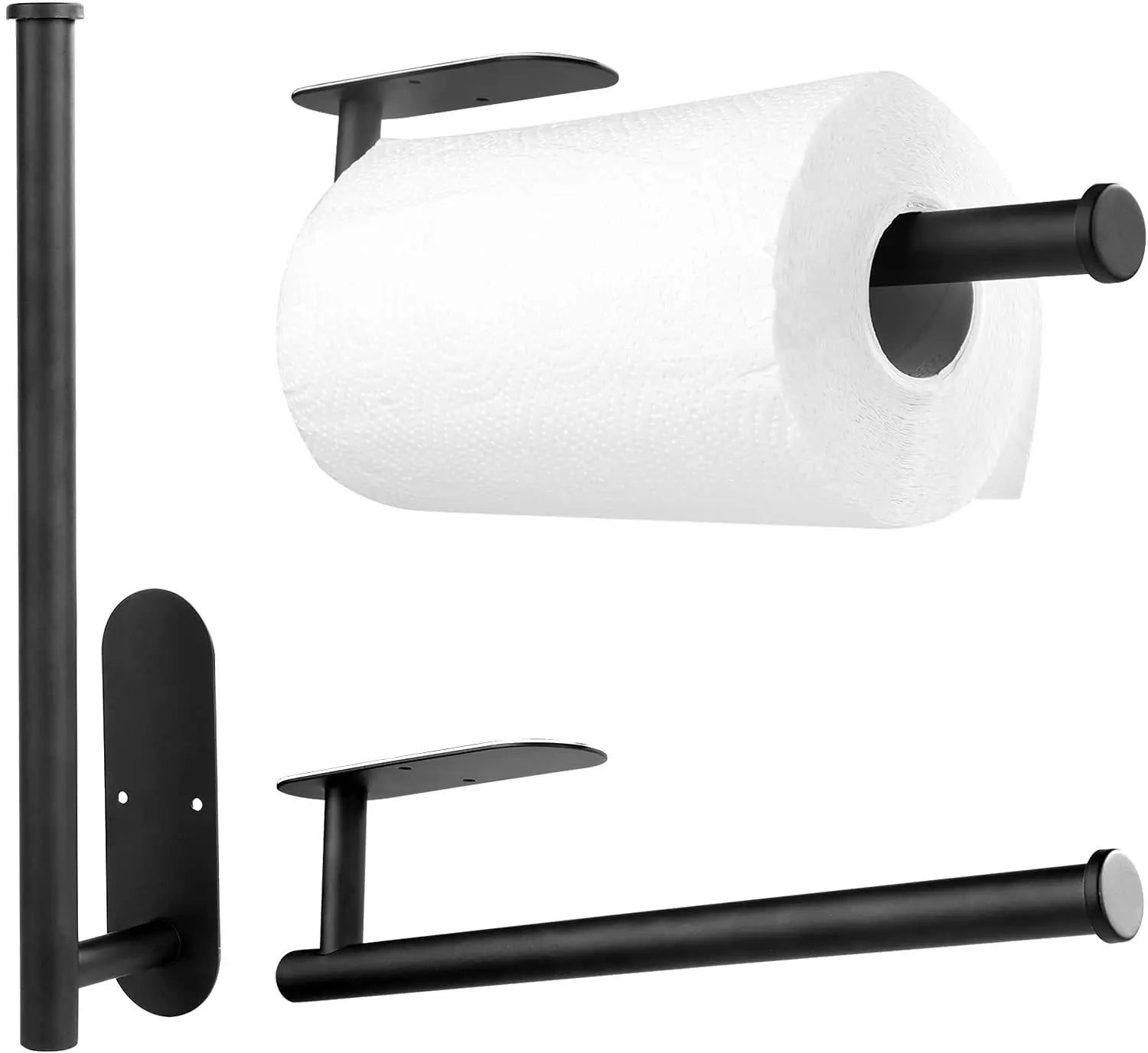 Good Quality Creative Wall Mounted Kitchen/Bathroom Tissue Holder Self Adhesive Roll Paper Towel Holder Under Cabinet