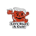 Lets Start a Cult Enamel Pin Summon Demons Brooch Lapel Backpack Badges Jewelry Gifts for Friedns