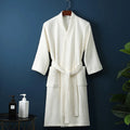 Wholesale 100% Cotton Long Sleeve Bath Robe Custom Color Super Soft Bath Robe for Women