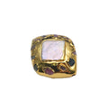 18k Gold Plated Natural Fresh Water Pearl Diamond Shape Multi Stone 25x30mm Pendant Beads for Jewelry Making