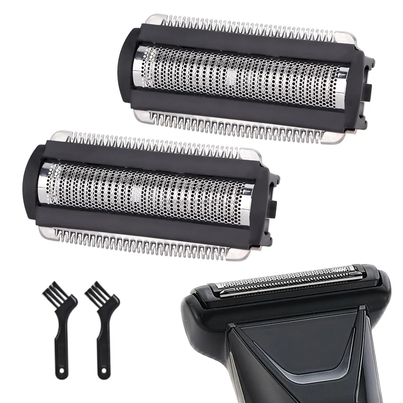 Manscaped Replacement Double Edge Blades Lawn Mower 5.0 Body Hair Trimmer Men's Ball Shaver Heads 2 Pack Shaving Accessories