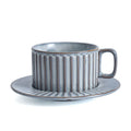 Top Popular Retro 200ml Ceramic Mug Set Wholesale Tea Coffee Cup and Saucer