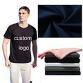 Hot Selling 280 GSM Mens Crewneck Pure Cotton Plain t Shirts Custom logo Printing Casual T-shirt for Men Bulk Wholesale