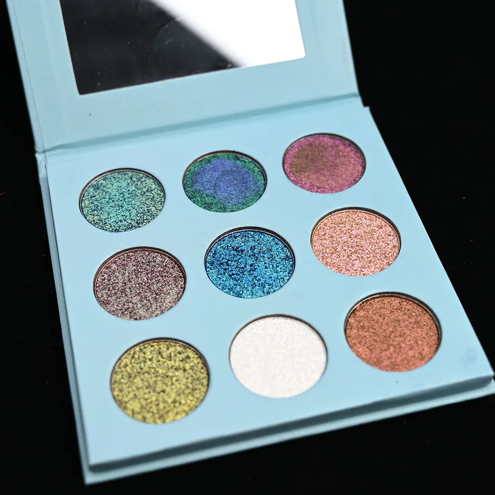 Eye Shadow Pallet Customize 9 Color Pigment Matte Shining Glitter Eye Showdow Eye Shadow Palette