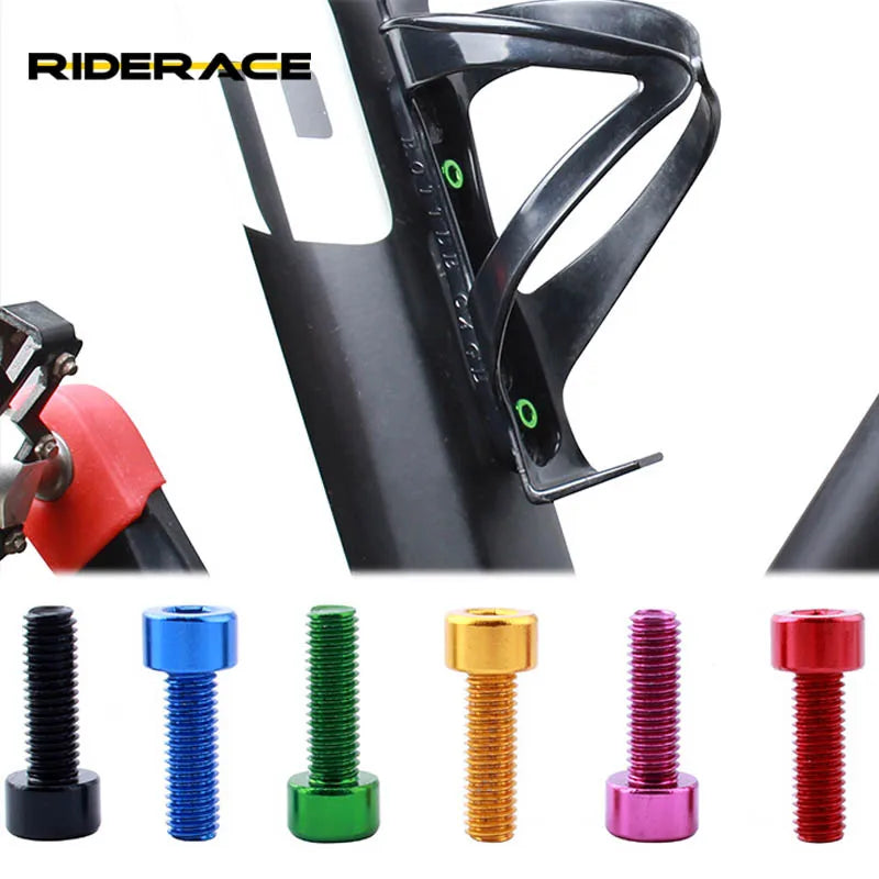 4Pcs/set Bicycle Water Bottle Cage Screws MTB Road Bike Bolts Holder  Hex Socket Screws Aluminum Alloy Bicycle Accessories