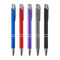Luxury Metal Ballpoint Pen Custom Logo Laser Engraved Executive Signature Pen Corporate Branding Promotional Gift Bulk