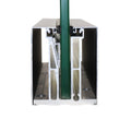 Aluminum Alloy SO1002 U Channel Decking Railing and Glass Balustrade W86xH101mm Glass Enclosure Undercut for Balcony