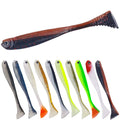 10pcs/bag Wholesale 8CM Fishing Soft Lures Artificial Vivid Tail Fishing Baits 11CM 6pcs Soft Shad Fishing Lure