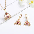 Fine Jewelry Cubic Zirconia Crab Animal Sea Creative Design  Pendant Necklace Earring Sets Hot Selling Items