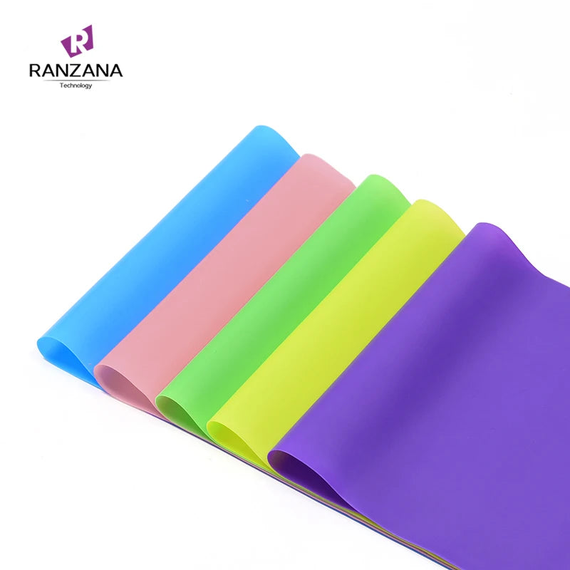 200*15cm Durable Yoga Stretch Resistance Band Strips TPE Material Body Building Exercise Fitness Elastic Band