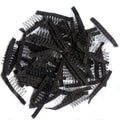 Top Quality 7 Teeth Stainless Steel Wig Combs for Wig Caps Wig Clips for Hair Extensions Strong Black Lace Hair Comb MegaBDM
