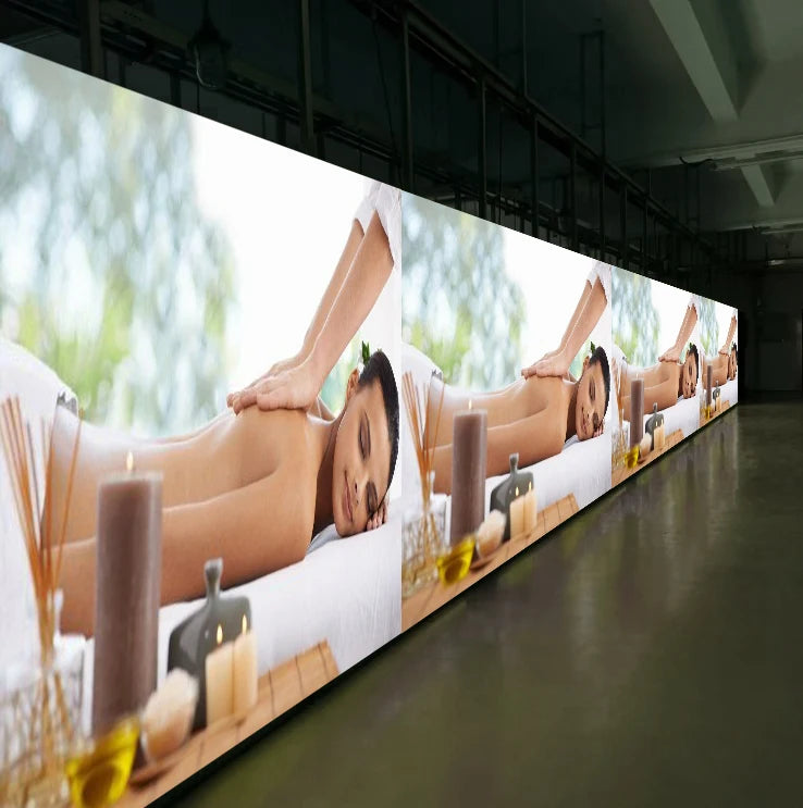 RAYBO P3.91 P4.81 LED Display Screen 3D Stage Curved Background Video Processor 500x500mm LED Screen for Elevator Use