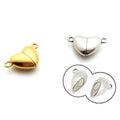 New Diy Jewelry Gold Plated Stainless Steel Love Heart Shaped Bracelet Necklace Buckle Charm Accessories