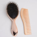 Factory Direct Sales Rose Gold Paddle Brush Custom logo  Wig Hair Extension Brushes  Bristle Hair Brush