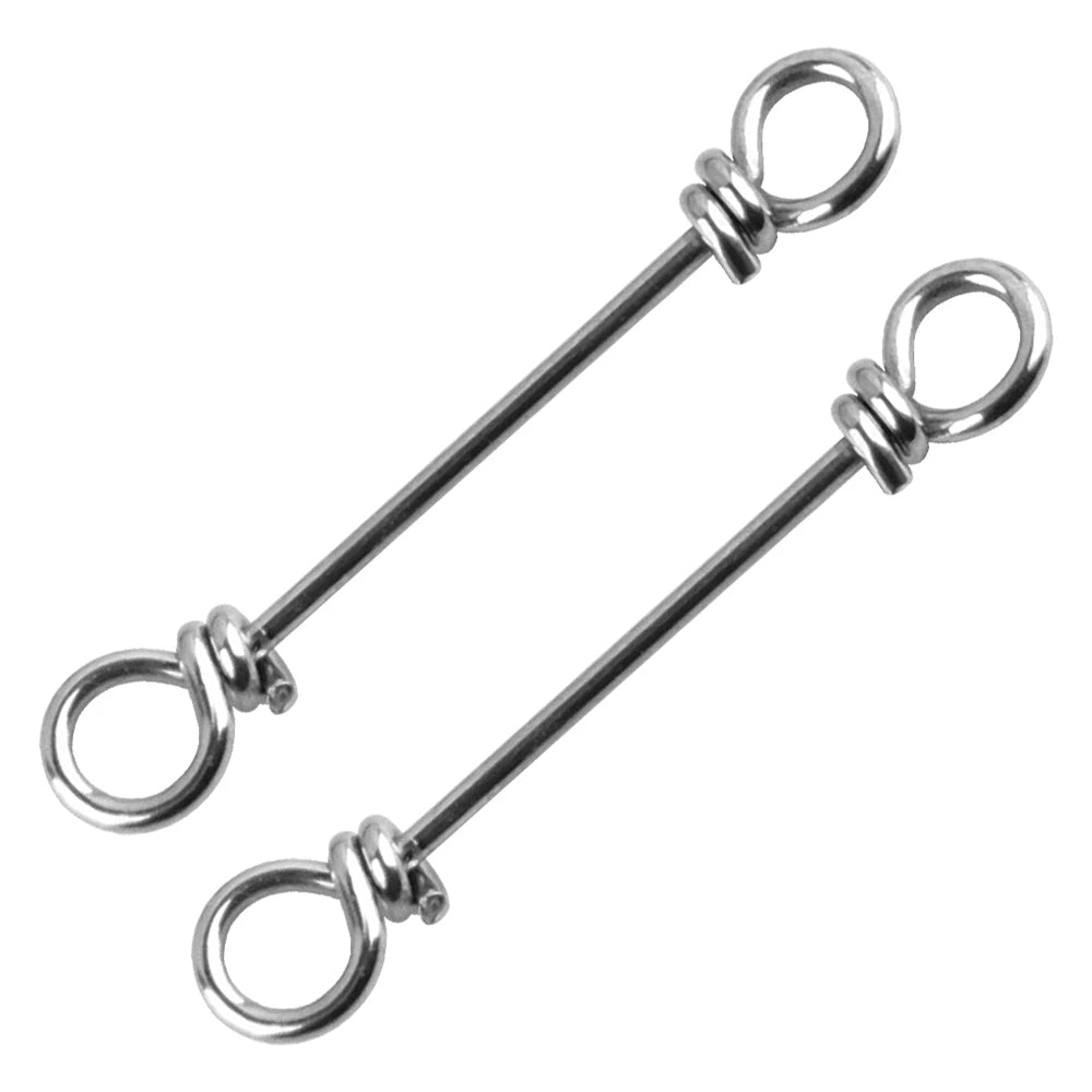 Spinpoler Rig Steel String Stinger Spring Pin Hook Stainless Steel Fishing Swivels Split Rings Bait Support Wire Connector