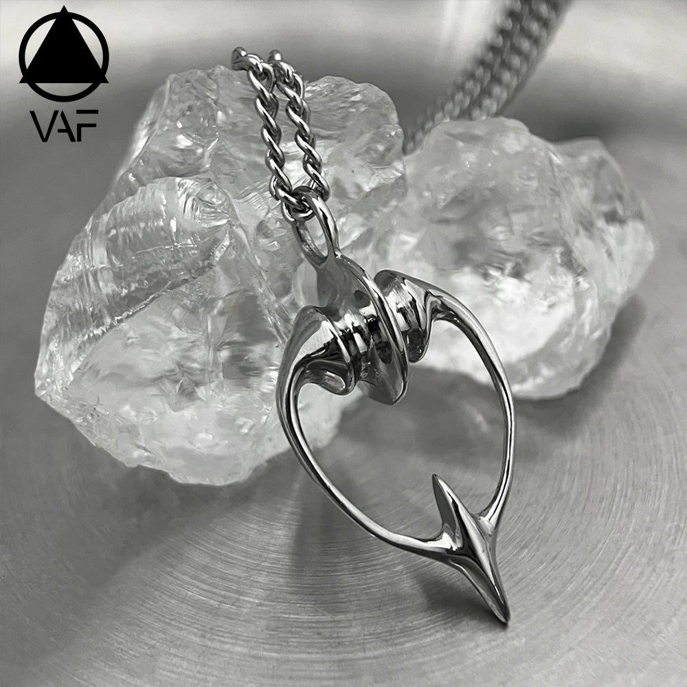 VAF New Design 60CM Starry Hollow Pendant Stainless Steel Full Polishing Independent Design Trend for Unisex