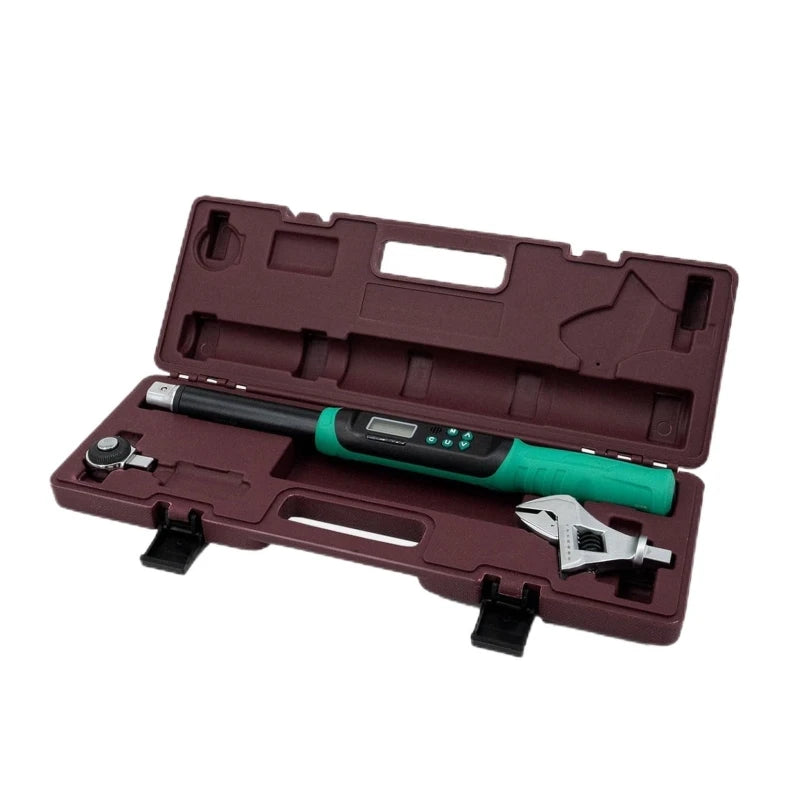 3PCS Adjustable Digital Torque Wrench 6.8-135N.m Set with Buzzer and LED Notification for Multiple Maintenance