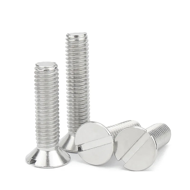 Stainless Steel Slotted Countersunk Screws