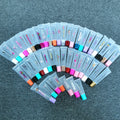 Empty 15Ml Plastic Clear Lip Balm Bottle Packaging 15 ML Lipgloss Squeeze Tube for Lip Gloss with Gold Silver Top Cap