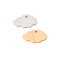 Small Beads Stainless Steel Mirror Polished DIY Jewelry Accessories Gold Plated 15*25mm Cloud Charms
