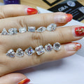 Fancy Shape D EF Color VVS Moissanite Loose Stones 1 Carat Emerald Cut Moissanite Jewelry Accessory for Engagement Rings