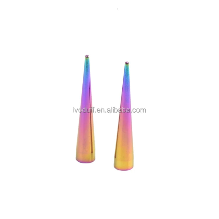 10x55mm Rainbow Long Rivet Garment Shoe Handbag Spike Stud