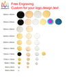Free Laser Engraving Jewelry Accessories 6-30Mm Disc Round Metal Tag Custom Logo Stainless Steel Charms for Jewelry Making