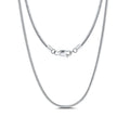 RINNTIN SC09 New Arrival 1 MM Snake Bone Chain Necklace 925 Sterling Silver Snake Chain Necklace