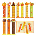 Custom Funny Paper Bookmarks Cute Bookmark Rulers Christmas Thanksgiving Theme Bookmarks for Kids Gifts