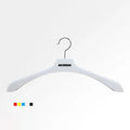 Luxury Custom Logo Heavy Duty Eco-Friendly Plastic Hangers for Clothing Store Wardrobe Dresses Black Clothes Pants-Modern Design