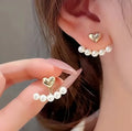 Vintage-Inspired Ladies Pearl Earrings Pearl Decor Simple Elegant Design for Daily Party Valentines Day Gifts N206094