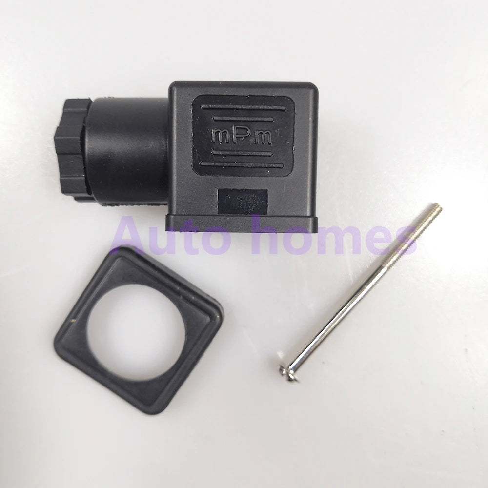 MPM Solenoid Valve Plug Coil Connector DC12/24 AC110V/220 AC380 Universal