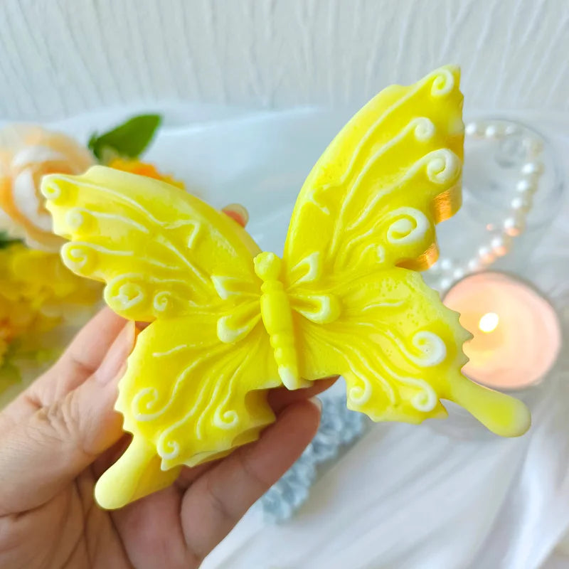 J10-272 Butterfly Mousse Cake Baking Mold Three-dimensional wings Chocolate Diy Aromatherapy Candle Pinch Silicone Molds