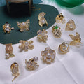 Crystal Flower Luxury Designer Fashion Jewelry Zircon Brooches Pin With Rhinestone