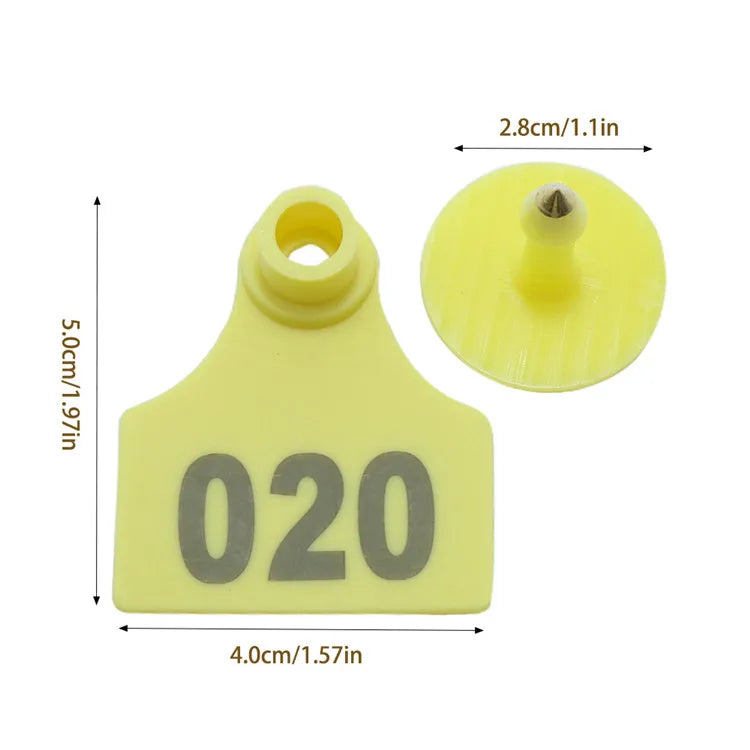 Animal Identification Plastic Pig Ear Tags Farm Livestock Equipment