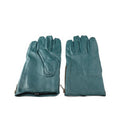Sample Support Custom Winter Warm Sheepskin Leather Gloves Real Goatskin Blue Green Zipper Touchscreen Compatible Daily Use