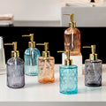 Luxury Shampoo Dispenser 330ml Hands Sanitizing Dispenser Foaming Pump Bottles Glass Press Hand Soap Bottle With Pump