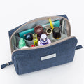Women's Travel Organizer Large Capacity Waterproof Cosmetic Bag Polyester Toiletry Storage Zipper Pouch Fabric Material