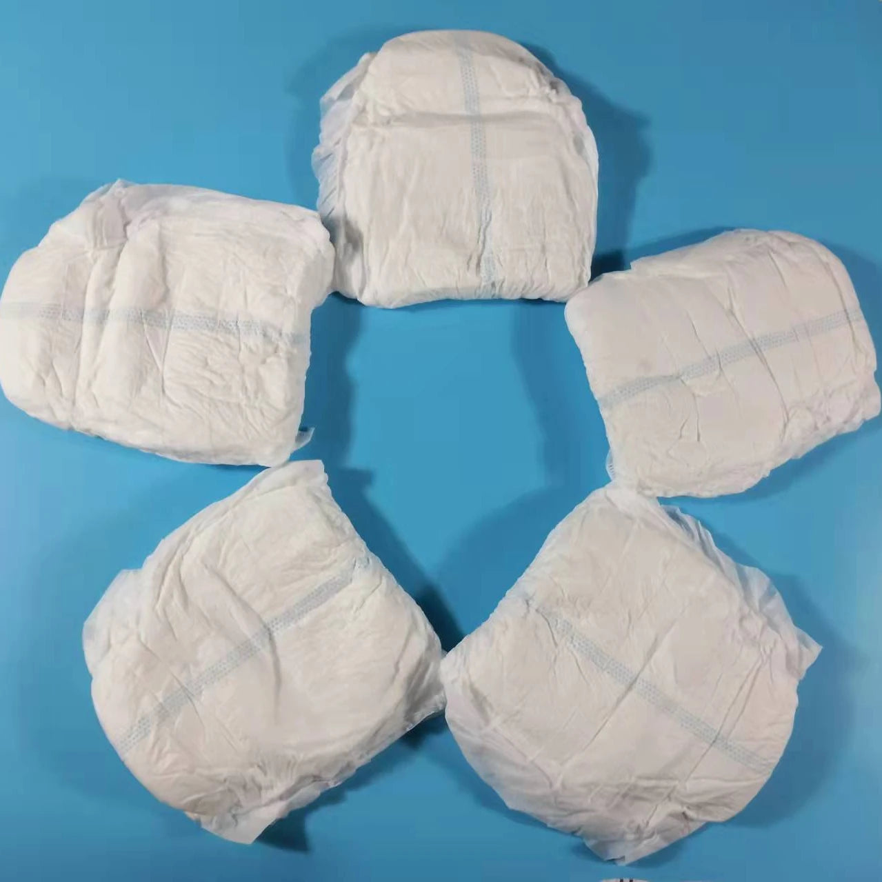 China Manufacturer Low Price Disposable Wholesale Adult Diaper Nappy Cotton 3D Leak Prevention Sizes M/L/XL Free Samples Good