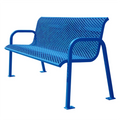 Wholesale Outdoor Furniture Steel Mesh Bench Seat Outside Park Metal Bench Chair Out Door Garden Seating Bench Manufacturers
