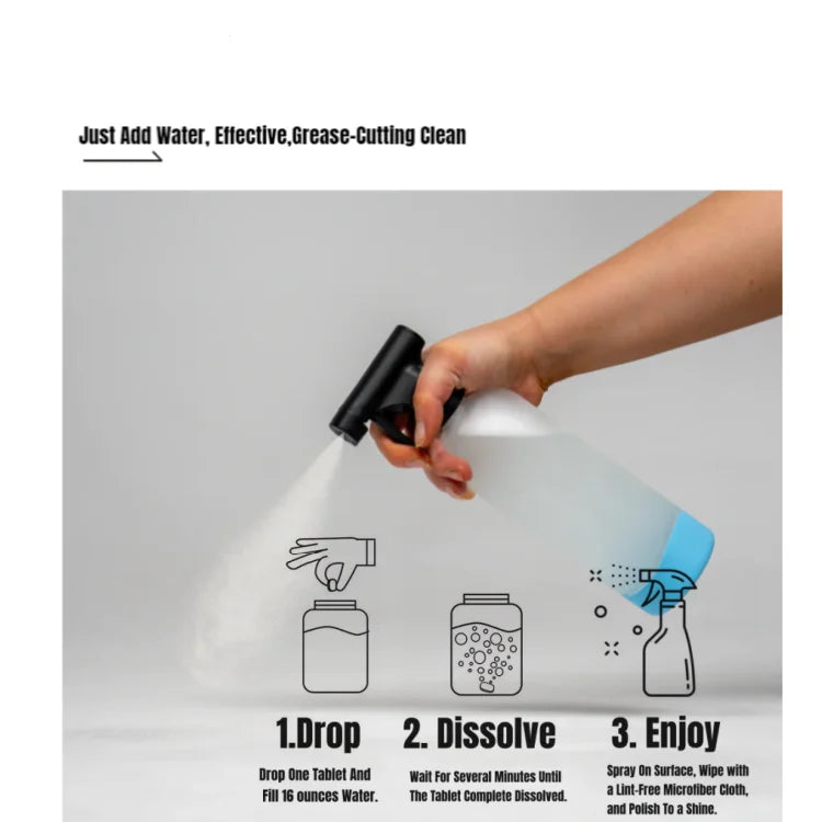 Eco-Friendly Multi-Purpose Cleaning Tablets Solid Disposable with 50%-80% Active Ingredients and Lemon Scent