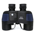 Marine Binoculars 10x50 Waterproof Compact Professional for Adults Rangefinder Compass Navigation Center Focus 25x Brightness
