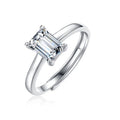 1CT925 Sterling Silver Ring for Women Moissanite Simple Fashion Luxury Wedding Ring Jewelry