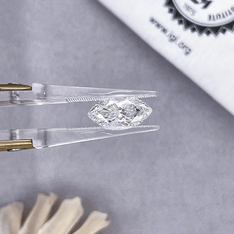 Starsgem Fancy Marquise Cut Lab Diamond 2.0ct Loose CVD Diamond 2 Carat Lab Grown Diamond with IGI Certificated